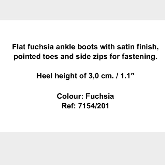 NEW ZaRa SATEEN POINTED ANKLE BOOTS PINK FUSCHIA - Picture 6 of 6